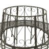 Roundabout Circular Outdoor Garden Tree Bench in Heavy Duty Grey Steel