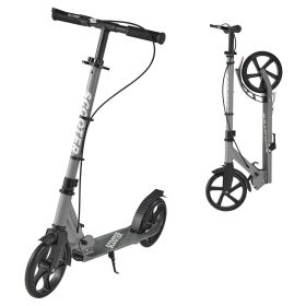 Kick Scooter for Kids Ages 8+, Teens & Adults, 2-Wheel Toddler Scooter with Adjustable Height Handlebar, Wide Anti-Slip Deck