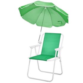 Folding Beach Chair with Umbrella for Adults, Lightweight Porable Camping Chair with 265lbs Capacity for Travel Picnic Concert & Outdoor Activiti