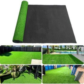 3 x 16FT 0.6"artificial turf with drainage holes - perfect for pet friendly garden landscapes, indoor/outdoor use