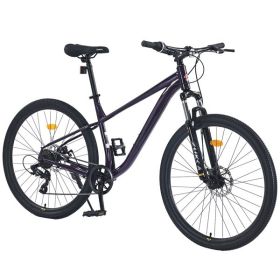 27.5 Inch Wheels 8 Speed Mountain Bike, for Men Women Boys and Girls, Front Suspension, Steel Frame