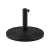 Concrete Patio Umbrella Base with Rattan Pattern for Lawn