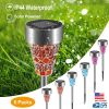 6Packs Solar Garden Lights Outdoor Solar Pathway Lights IP44 Water-resistant Landscape Lights 8Hrs Lawn Lamps for Yard Driveway Walkway