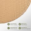 GO 7 Pieces Outdoor Patio Furniture, All-Weather Rattan Sectional Sofa Set with Thick Cushions and Pillows, Freely Combined Conversation Sets for Gard