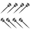 8pcs White LED Solar Lantern Torch Light Garden Landscape Lighting