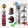 20-Ft Telescoping Flag Pole Black with Ladder Mount Holder