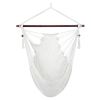 Caribbean Style Hammock Chair Woven Rope Swing with Metal Spreader Bar for Outdoor Indoor Home Garden Porch Swinging Chair-Excluding seat cushion