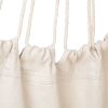 Distinctive Cotton Canvas Hanging Rope Chair with Pillows Beige