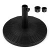 Concrete Patio Umbrella Base with Rattan Pattern for Lawn