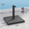 Patio Umbrella Base, 32 lbs Concrete Heavy Duty Umbrella Base, Outdoor Umbrella Stand Patio Umbrella Holder for 1.5"/1.9" Umbrella Poles for Outdoor