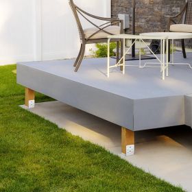 6'x 6' Post Base, 10Pcs Stainless Steel Adjustable Post Anchor Bracket(Internal 5.9 X 5.5'), Adjustable Post Base For Pavilion Deck Porch Handrai (Option: Silver)