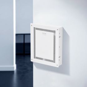 Structured Media Enclosure 17 In Recessed In-Wall TV Media Box With Cover (Option: White)