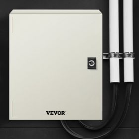 Fiberglass STELL Enclosure, 12 X 10 X 6'' NEMA 4X Fiberglass Electrical Box, IP66 Waterproof & Dustproof, Outdoor/Indoor Electrical Junction Box, (Option: Grey)