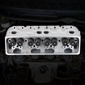 Engine Cylinder Head Assembly Replacement Aluminum For SBC Corvette Camaro (Option: Silver)