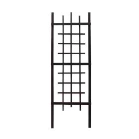72-inch Modern Garden Trellis in Wood Finish (Color: Black)