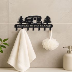 CIFbuy Rustic Pine Tree Wall Hooks Heavy Duty Iron Coat Key Rack Entryway Organizer(TikTok, Temu Pick-up Service) (Option: defaulttitle)