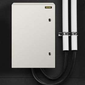 NEMA Steel Enclosure, 24 X 16 X 10'' NEMA 4X Steel Electrical Box, IP66 Waterproof & Dustproof, Outdoor/Indoor Electrical Junction Box, With Moun (Option: Grey)