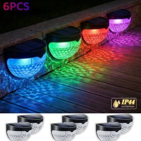 Outdoor Waterproof Solar Wall Light Solar 6LED Semicircle Fence Light for Patio, Stairs,Yard, Garden Pathway, Deck, Fence, Solar Garden Lights(Hallowe (Number of Lights: 6 PACK)