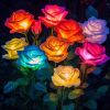 Solar Lights Outdoor Waterproof for Garden Decor, 4 Pack Solar Garden Lights for Outside, Outdoor Solar Lights for Yard with Solar Flowers Lights, Sol
