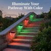 Outdoor Waterproof Solar Wall Light Solar 6LED Semicircle Fence Light for Patio, Stairs,Yard, Garden Pathway, Deck, Fence, Solar Garden Lights(Hallowe